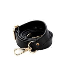 Camerazar Nastavljiv trak za torbico iz ekološke usnje, črna, največja dolžina 120 cm