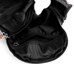 Camerazar Moška športna torba čez ramo, majhna, vodoodporna, nylon-Oxford tkanina, črna, 15x20x9 cm