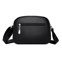 Camerazar Prostrana ženska torba iz trde ekokože z nastavljivim trakom in zlatim okovjem, 22x17x8 cm