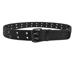Camerazar Taktični vojaški pas SURVIVAL Unisex, črn, polipropilenski najlon, 120x3,7 cm