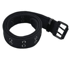 Camerazar Taktični vojaški pas SURVIVAL Unisex, črn, polipropilenski najlon, 120x3,7 cm