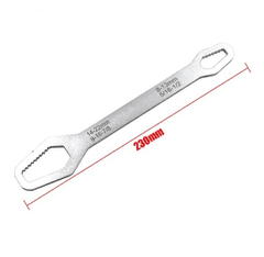 Camerazar Dvojenotni cepilni ključ 8-22 mm, krom-vanadijasta kirurška jekla, dolžina 23 cm