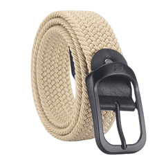 Camerazar Unisex elastični pas brez lukenj, črna sponka, dolžina 120 cm, material: poliester in ekokoža