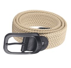 Camerazar Unisex elastični pas brez lukenj, črna sponka, dolžina 120 cm, material: poliester in ekokoža
