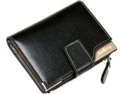 Camerazar Elegantna Moška Denarnica iz Ekološke Usnja, Črna, 19 Predalčkov, 12.5x9.5x2.5 cm