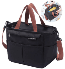 Camerazar Termo torba za hrano LUNCH BOX, vodoodporna, 23x20x15 cm, material Oxford