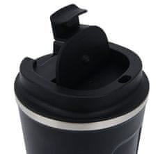 Camerazar Termoska za kavo COFFEE hermetična, kirurška jeklena in trda plastika, 510 ml, 17 cm višina