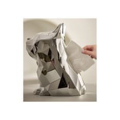 Flamenco Mystique Srebrni nosilec za papirnate robčke CB42, plastika, 24,5x21x15 cm, 225 g