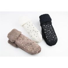 Flamenco Mystique Tople bežne rokavice z biseri in ovčjo kožo, 30% volna in 70% akrila