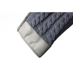 Flamenco Mystique Elegantne tople vezenine rokavice, siva, 65% poliestra, 30% bombaž, 5% elastan