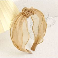 Flamenco Mystique Čelna kapa Turban O416K, premer 11 cm, širina 5,5 cm