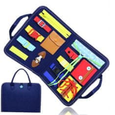 Flamenco Mystique Izobraževalni organizator iz filca za otroke, 100% filc, dimenzije 32x29 cm (56 cm po razgrnitvi)