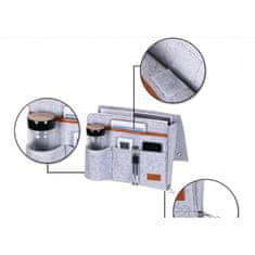 Flamenco Mystique Filcasti organizator ORM03SZ-FILC, sivi, 32x29 cm, 100% filc