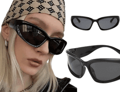 Camerazar Univerzalne moške športne sončne očala za kolesarjenje, polarized, črne