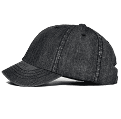 Camerazar Džins cap v vintage slogu, modra, s kratkim vizirjem