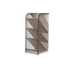 Flamenco Mystique Večfunkcijski plastični organizator za mizo, 7.4x20.3x9 cm, štiri predalčke