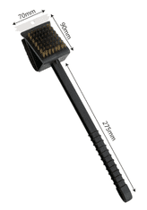 Camerazar Grillna krtača s bakrenimi nitmi in gobico 3v1