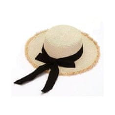 Flamenco Mystique Stylna poletna plažna slamnata klobuk za ženske z mašno CZ49