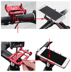 Camerazar Silna nastavljiva nosilka za telefon na krmilu kolesa GUB