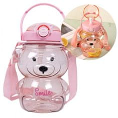 Flamenco Mystique Ružna steklenica za vodo z ročajem SWEET BEAR 1000 ML BD27