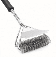 Camerazar Žaroodporna nerjaveča jeklena ščetka za žar 2 v 1