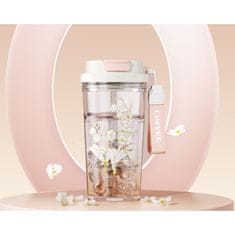 Flamenco Mystique Steklenica za vodo s slamico in ustnikom 550 ml BD29