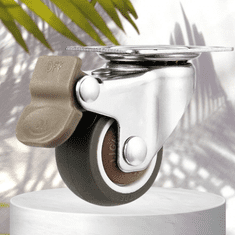 Camerazar Sklop 4 kolesa z gumene s zavornim mehanizmom