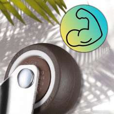 Camerazar Sklop 4 kolesa z gumene s zavornim mehanizmom