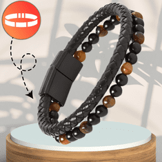 Camerazar Moški bracelet z naravnimi kamni