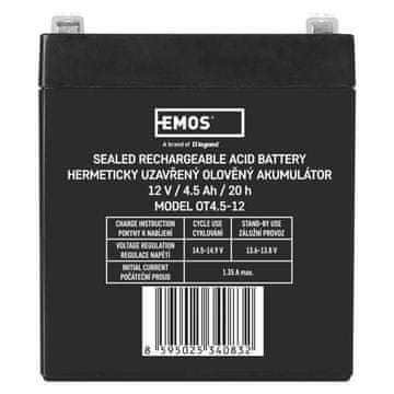 Emos Svinčeni akumulator SLA 12V 4,5AH