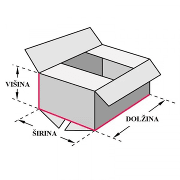 Bipak Kartonska škatla AUTOBOX 360X240X240 mm, 1/1