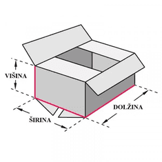Bipak Kartonska škatla QUICKBOX 215x160x110 mm