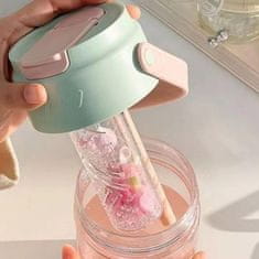 Flamenco Mystique BPA-free steklenica za vodo z košarico in slamico 600 ML Fortune BD22