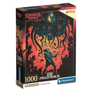 Clementoni Sestavljanka Stranger Things: prašičji hrbet 1000 kosov