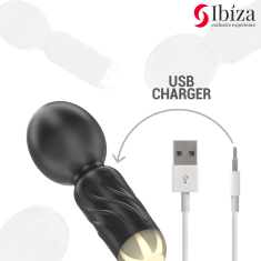 Ibiza MINI MASAŽER Ibiza Pocket Wand Black