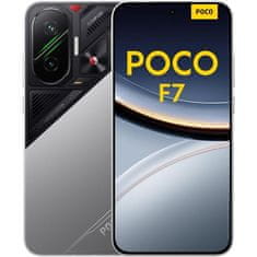 POCO F7 5G pametni telefon 12/256GB, srebrn