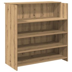 Vidaxl Sprejemna miza artisan hrast 100x50x103,5 cm inženirski les