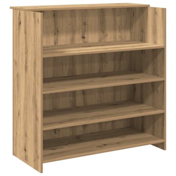 Vidaxl Sprejemna miza artisan hrast 100x50x103,5 cm inženirski les