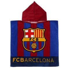 FC Barcelona FC Barcelona Otroška brisača za bazen, HITRO SUŠEČI pončo s kapuco ZA PLAŽO 50x100 cm OEKO-TEX 