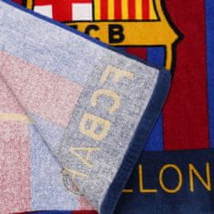 FC Barcelona FC Barcelona Otroška brisača za bazen, HITRO SUŠEČI pončo s kapuco ZA PLAŽO 50x100 cm OEKO-TEX 