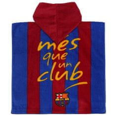 FC Barcelona FC Barcelona Otroška brisača za bazen, HITRO SUŠEČI pončo s kapuco ZA PLAŽO 50x100 cm OEKO-TEX 