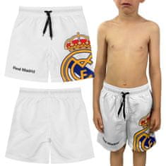 FC Real Madrid Real Madrid Otroške kratke hlače, bele kopalke za dečka, nogomet 116cm
