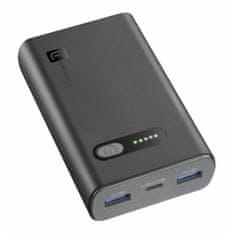 CellularLine Fast prenosna baterija, 10000mAh, črna (PBFAST01PD10000K)