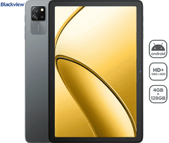 Blackview Tab 60 tablični računalnik, 4GB+128GB, IPS HD+, Android, WiFi 6, BT5.2, ovitek, siv