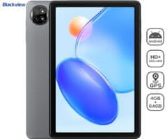 Blackview TAB 20 WIFI tablični računalnik, Gemini AI, 4GB+64GB, IPS HD+, Android, GPS, +ovitek, siv
