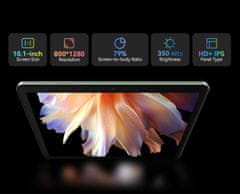 Blackview TAB 20 WIFI tablični računalnik, Gemini AI, 4GB+64GB, IPS HD+, Android, GPS, +ovitek, siv
