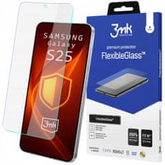 3MK Nezlomljivo hibridno steklo Samsung Galaxy S25, tanko, odporno na praske, debeline 0,3 mm - FlexibleGlass 3mk 