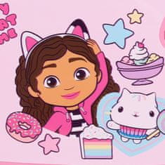 DreamWorks Gabby's Dollhouse Roza škatla za zajtrk za šolarko, ŠKATLA za zajtrk, škatla za kosilo za sendviče, prigrizke 