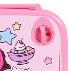 DreamWorks Gabby's Dollhouse Roza škatla za zajtrk za šolarko, ŠKATLA za zajtrk, škatla za kosilo za sendviče, prigrizke 