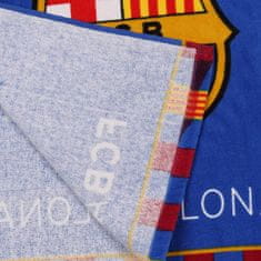 FC Barcelona FC Barcelona Otroška brisača za bazen, HITRO SUŠEČI se pončo s kapuco za dečka, 100 % BOMBAŽ 50x100 cm OEKO-TEX 